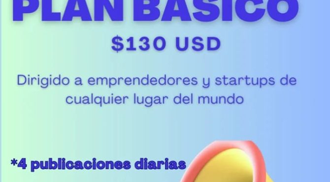 Publicación en redes – Plan Básico